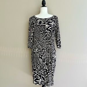 Anne Klein black and white dress